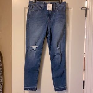 Madewell 10” high-rise skinny NWT